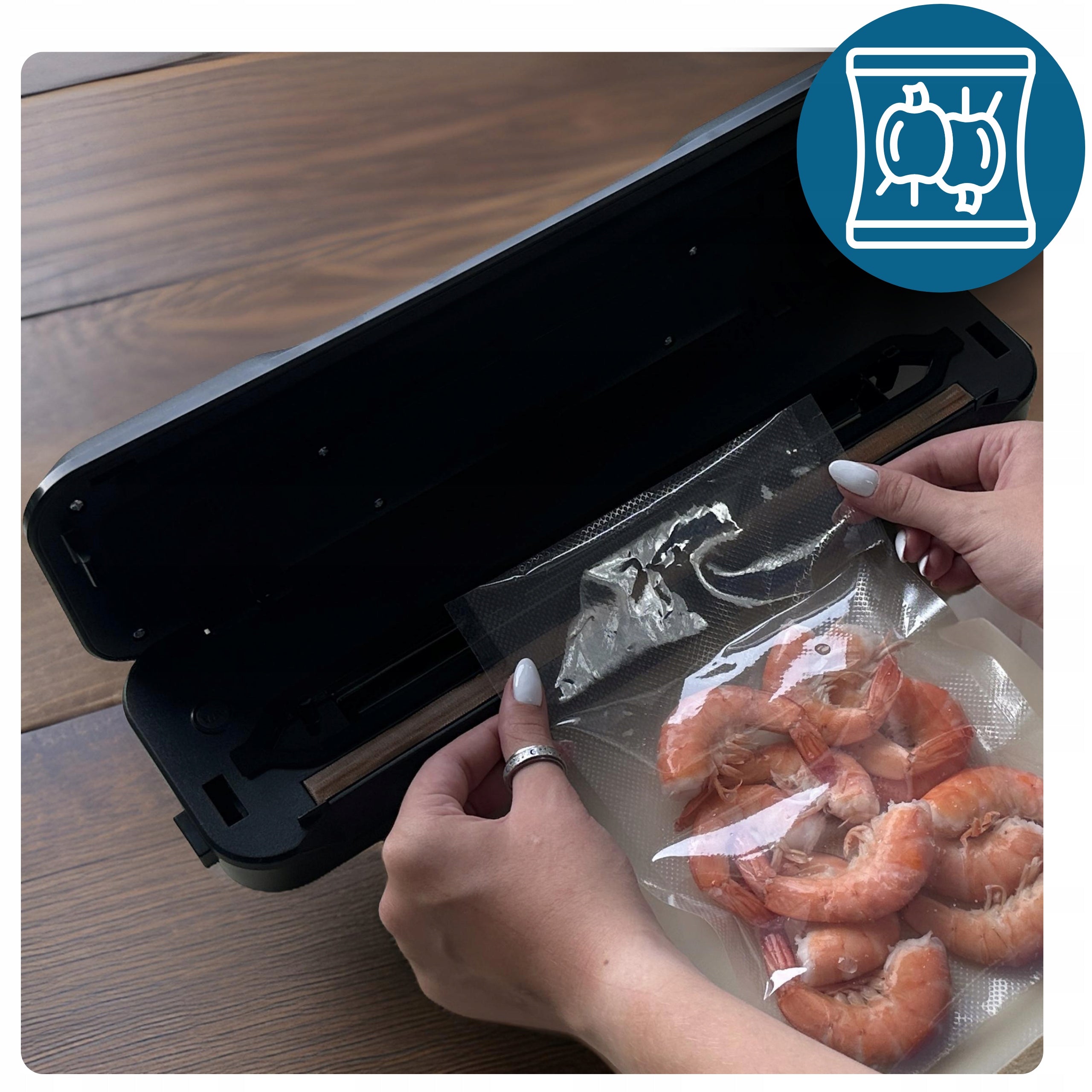 Vacuum packaging machine food film sealer 10 bags FREEBIE Packaging status original