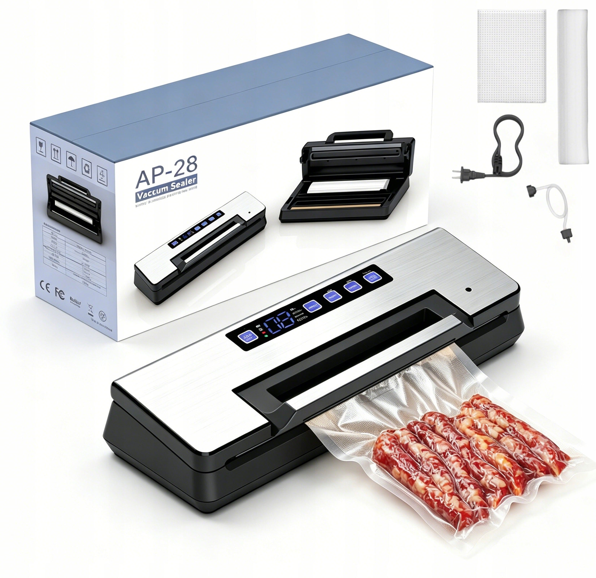 Vacuum packaging machine, induction-type self-starting, 145W 9-in-1