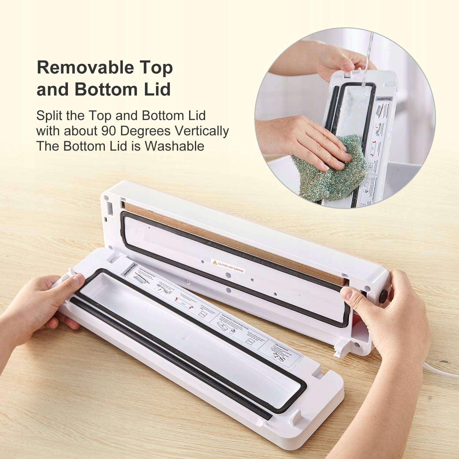 Vacuum welding machine Bonsenkitchen VS3803 white 125 W 2129P Brand Bonsenkitchen