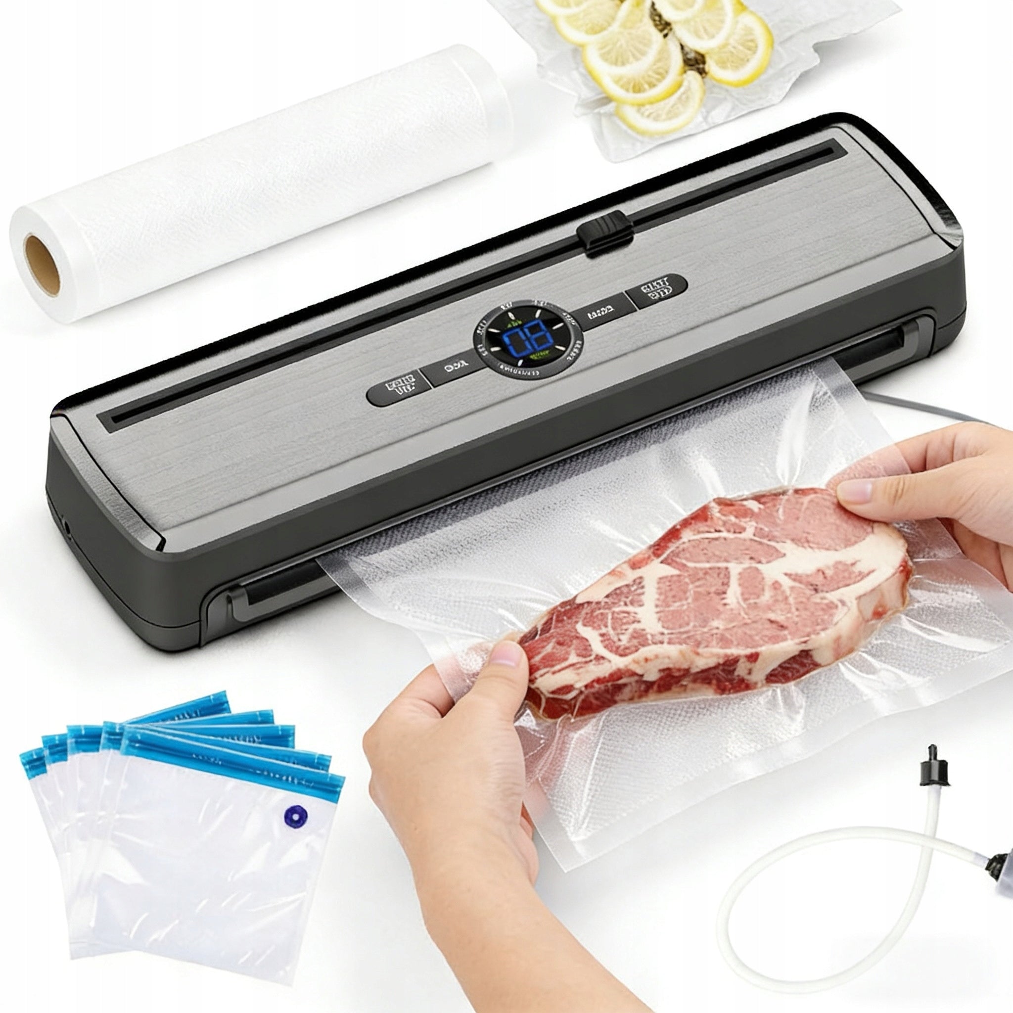 Vacuum welding machine Vacuum Sealer 135 W with bags and 7in1 film