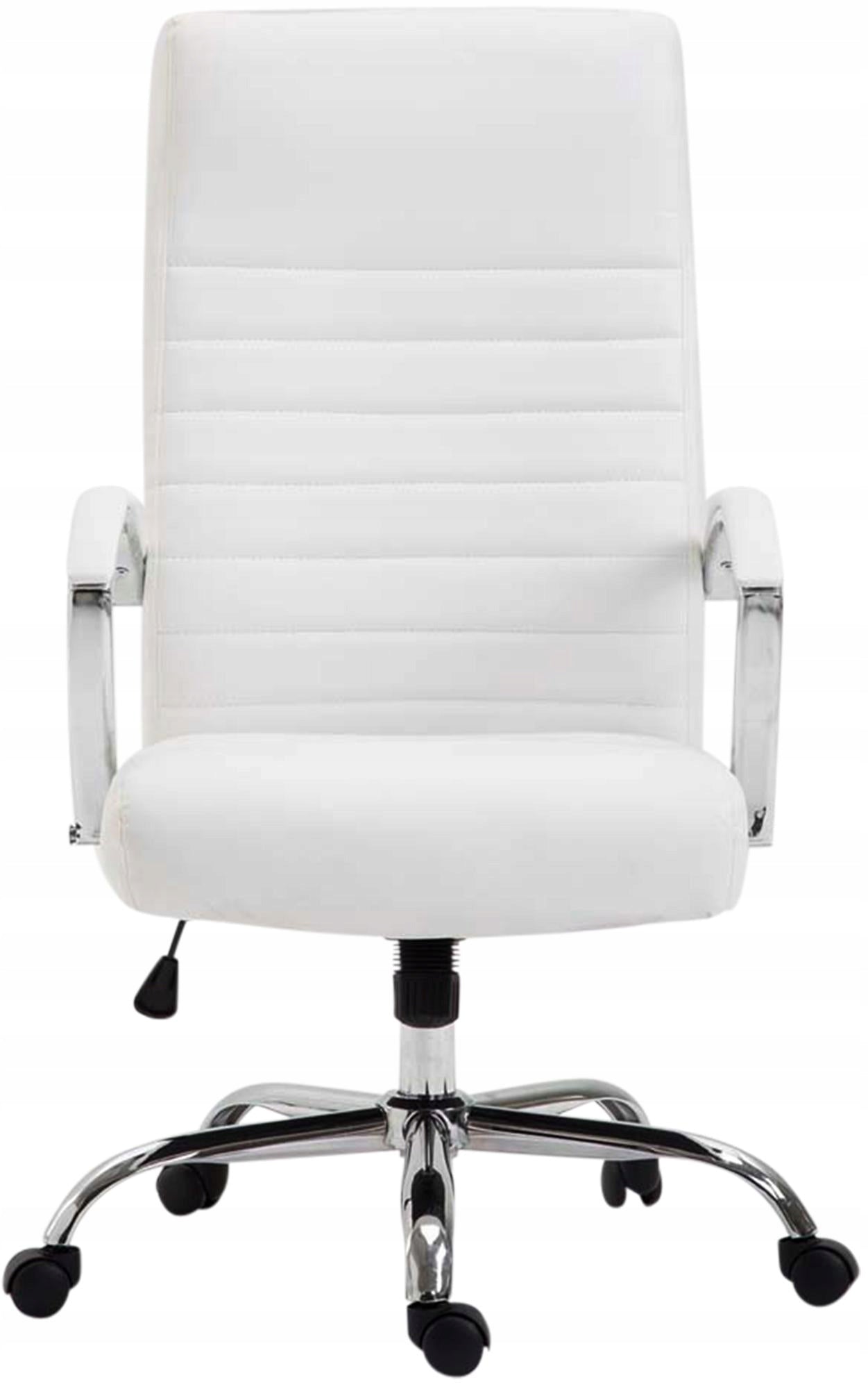 Valais Faux Leather Office Chair, White Packaging status original