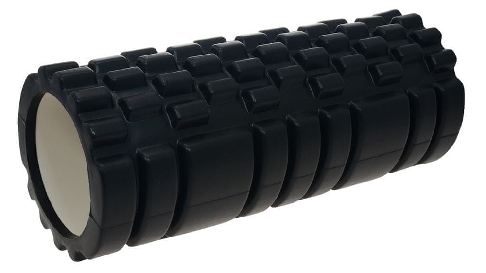 Váleček s výstupky Lifefit 33 cm x 14 cm černý