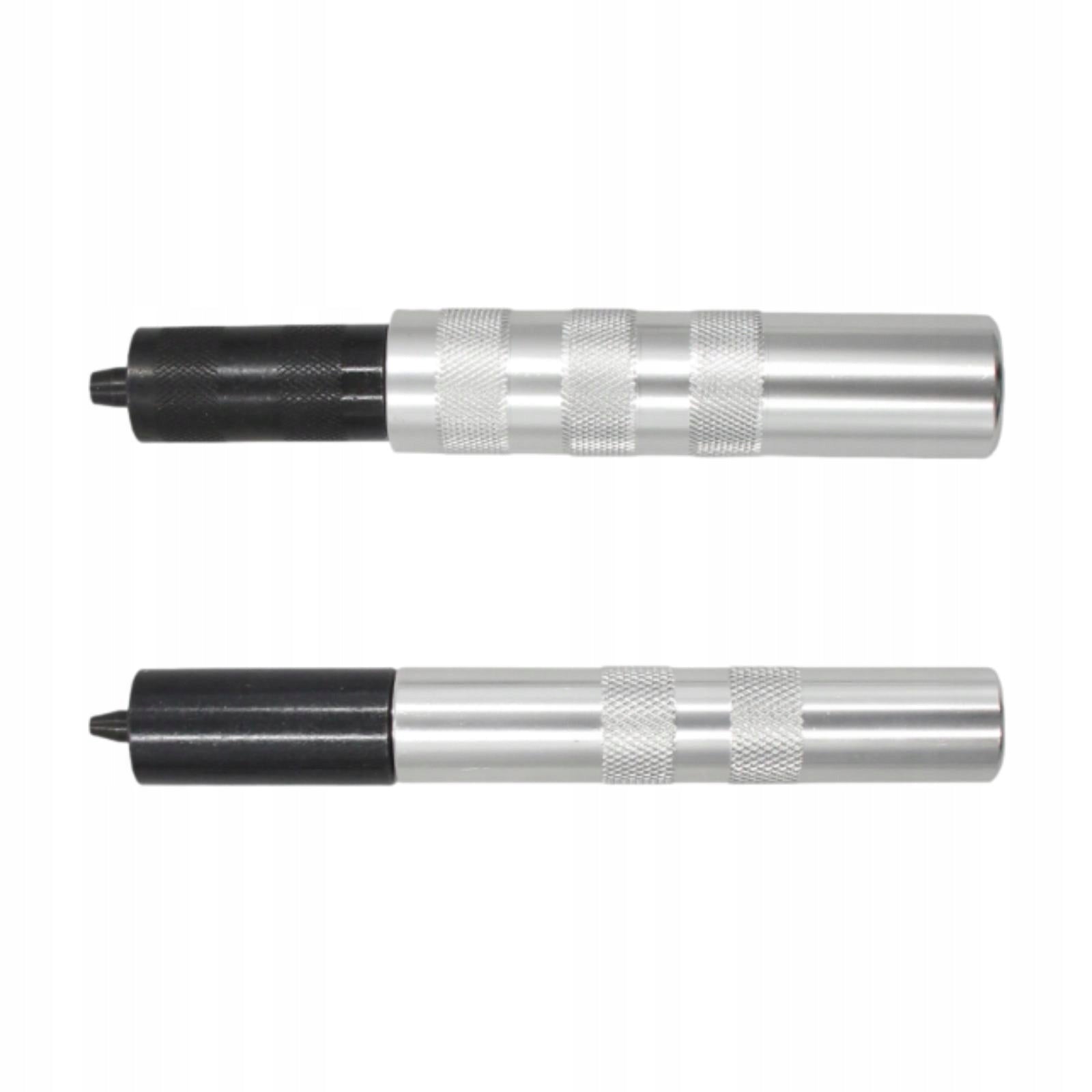Valve Core Remover Professional 4.5 to 7mm 2 Size Aluminum Alloy Silver