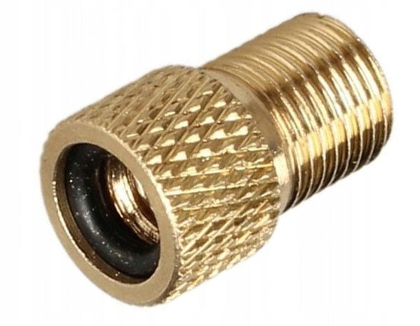 Valve adapter, reduction, with Presta FV/Dunlop DV for auto AV, with gasket