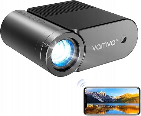 Vamvo Portable WiFi Projector VideoProjector 1080P 200 Inch