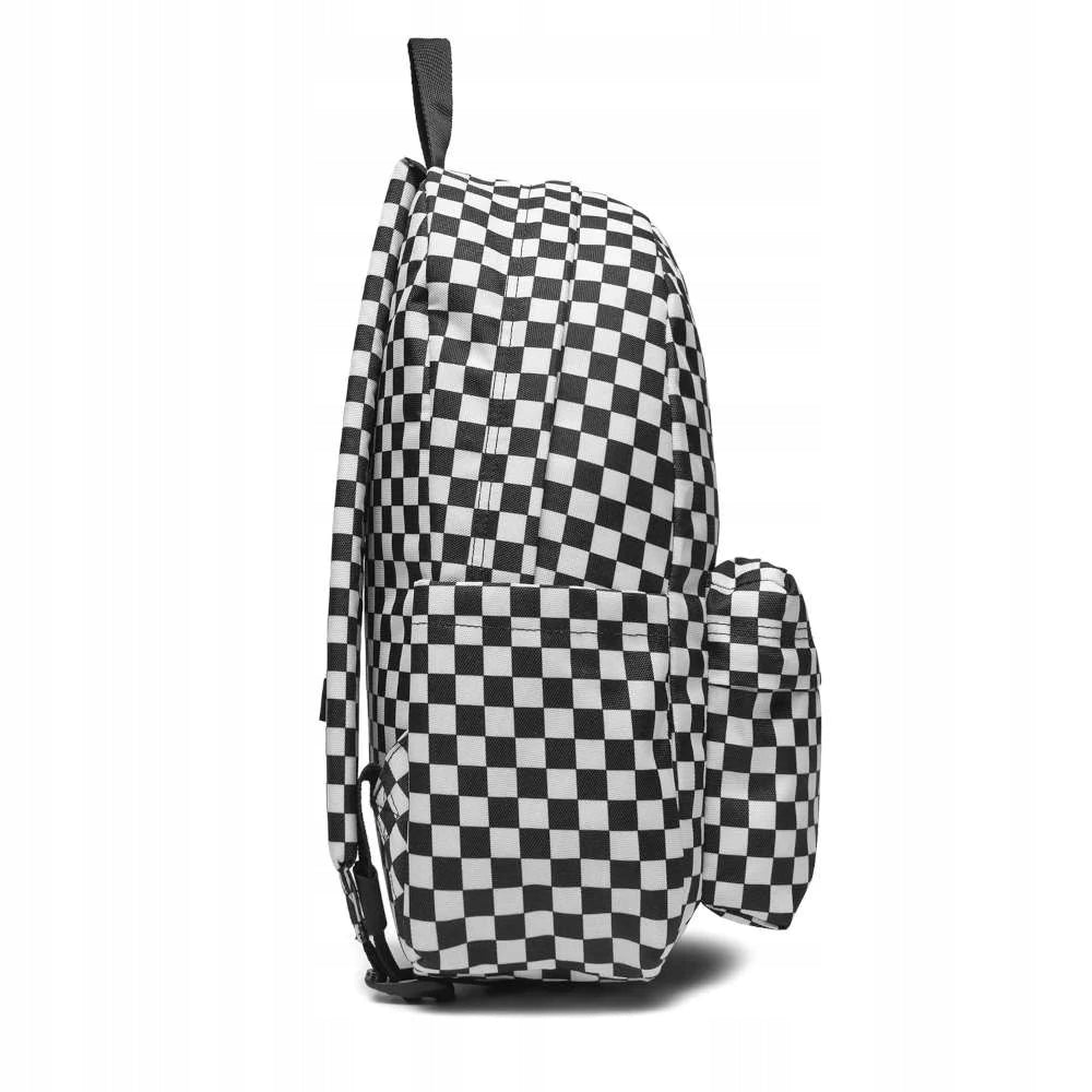Vans Old Skool Grom Check Backpack Black White School VN000J3KY28 Brand Vans