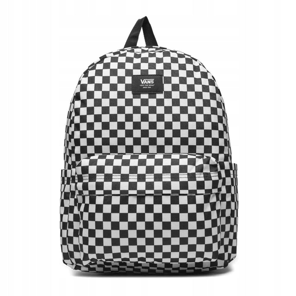 Vans Old Skool Grom Check Backpack Black White School VN000J3KY28