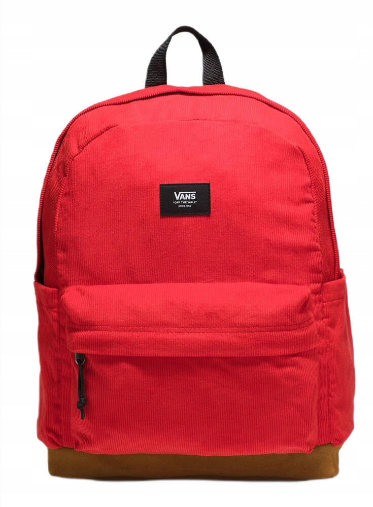 Vans school backpack red