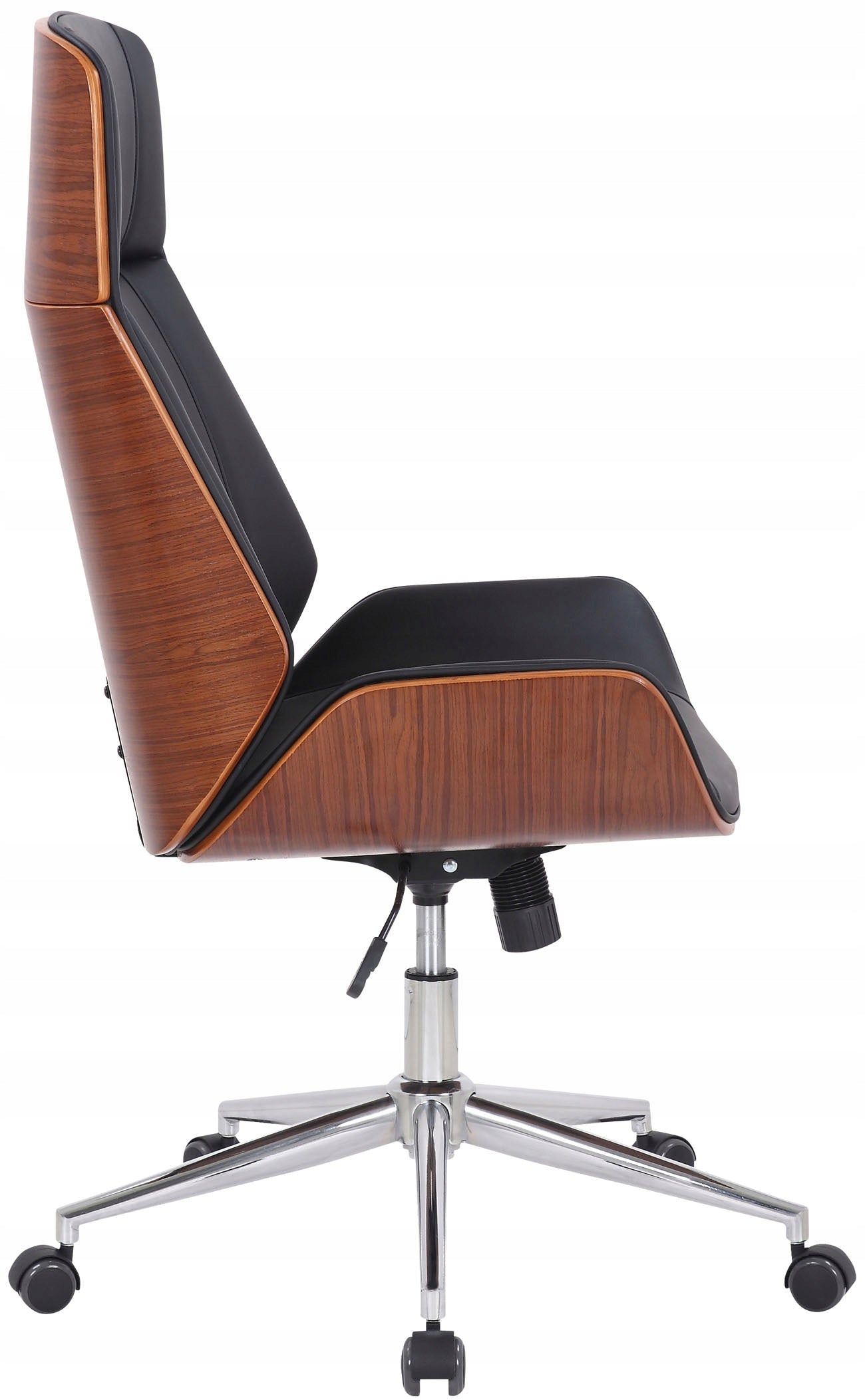 Varel Faux Leather Office Chair, Walnut/Black Brand CLP
