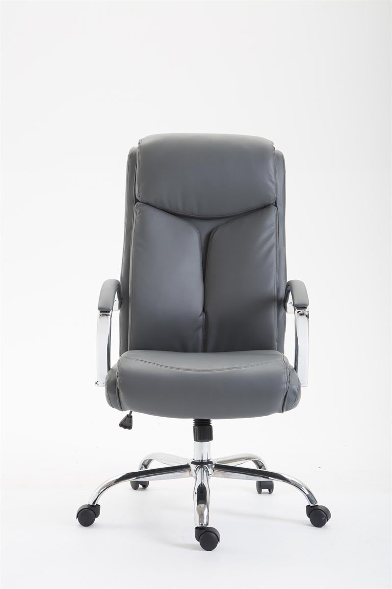Vaud Artificial Leather Office Chair, Grey Packaging status original