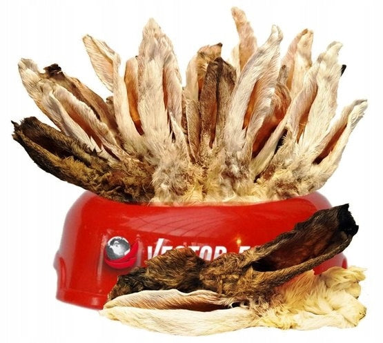 Vector-Food Rabbit ears with hair 20pcs