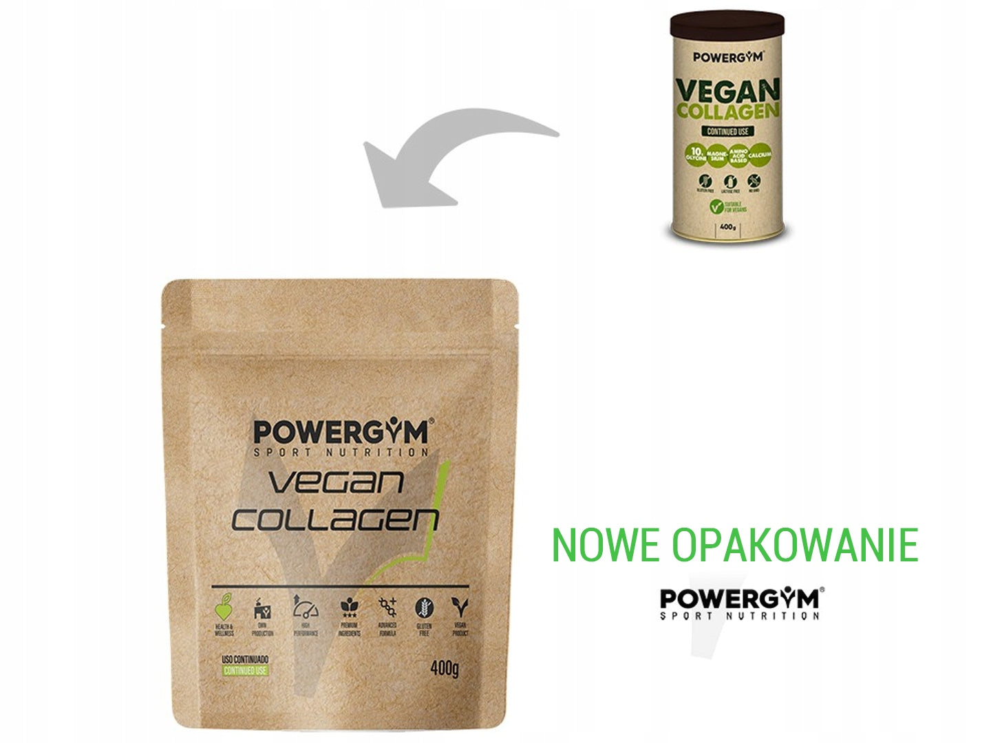 Vegan Collagen Triptophan PowerGym EAN (GTIN) 8429810000727