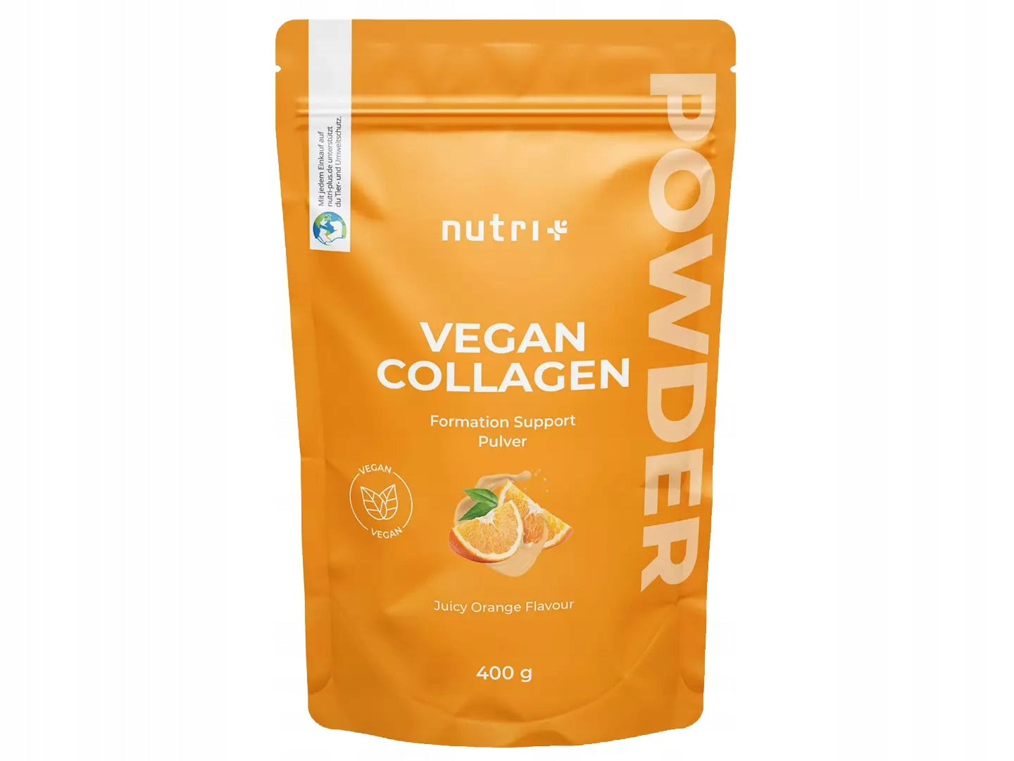 Vegan Collagen + Vitamins, Minerals, Ginseng, Orange, 400g