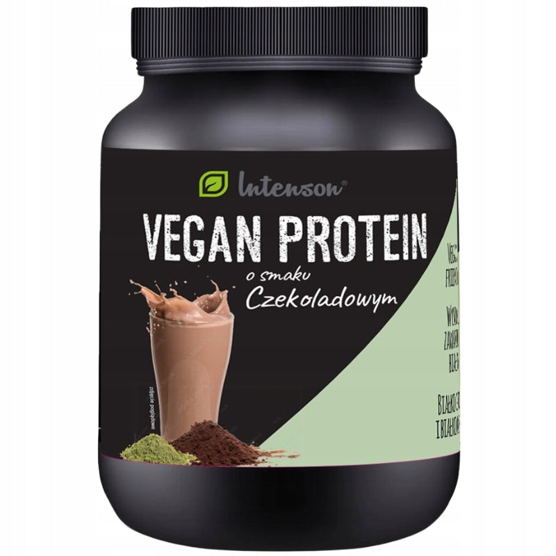 Vegan protein with chocolate flavor 600g Intenson