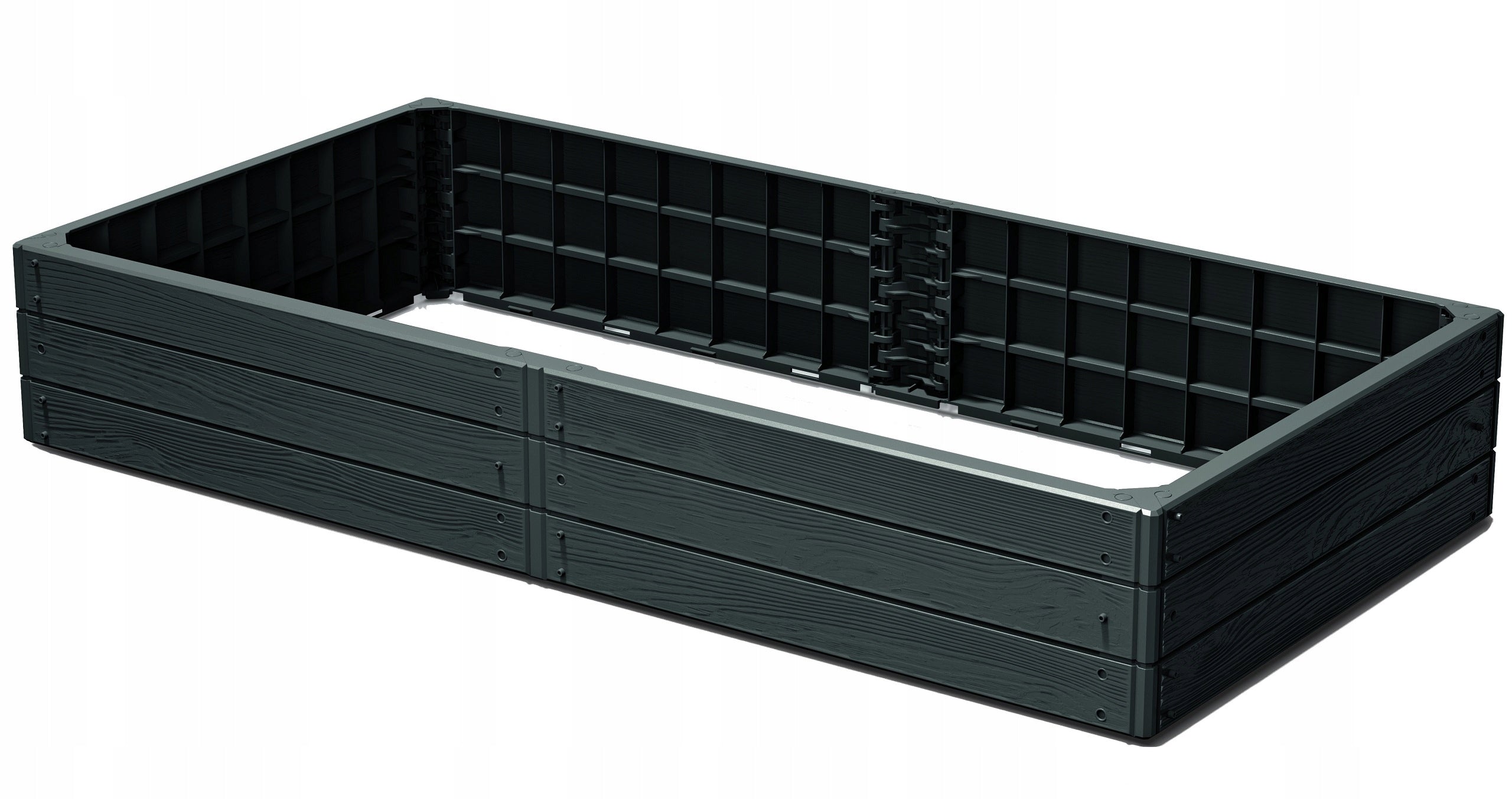 Vegetable Box 150x75 cm Garden Box Herbarium Bed - Anthracite Manufacturer code Skrzynia na warzywniak 150 x 75 x 25