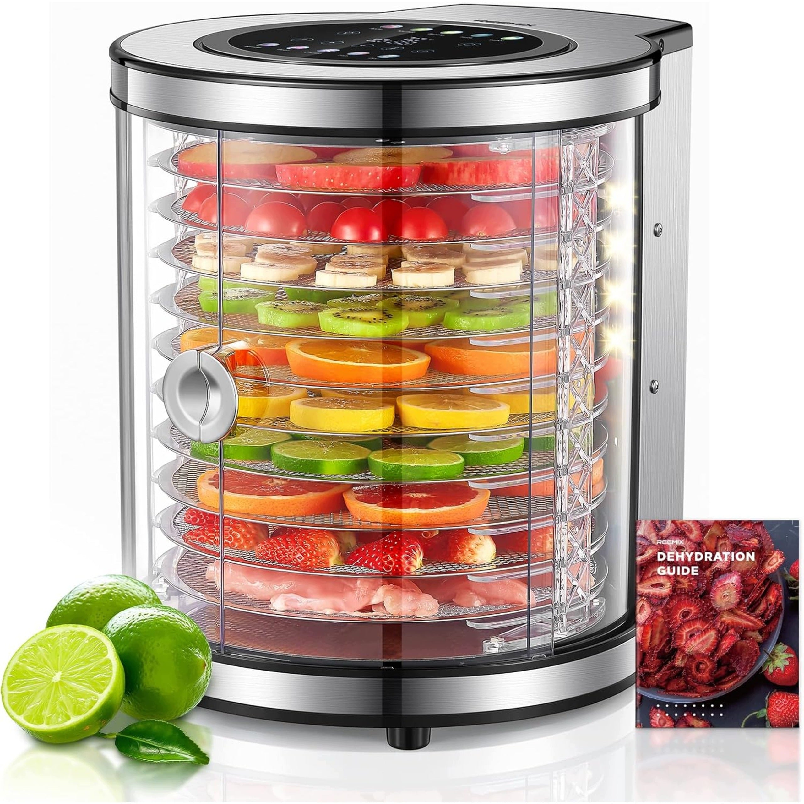 Vegetable Fruit Mushroom Food Dryer Reemix 10 Tac Time Adjustment