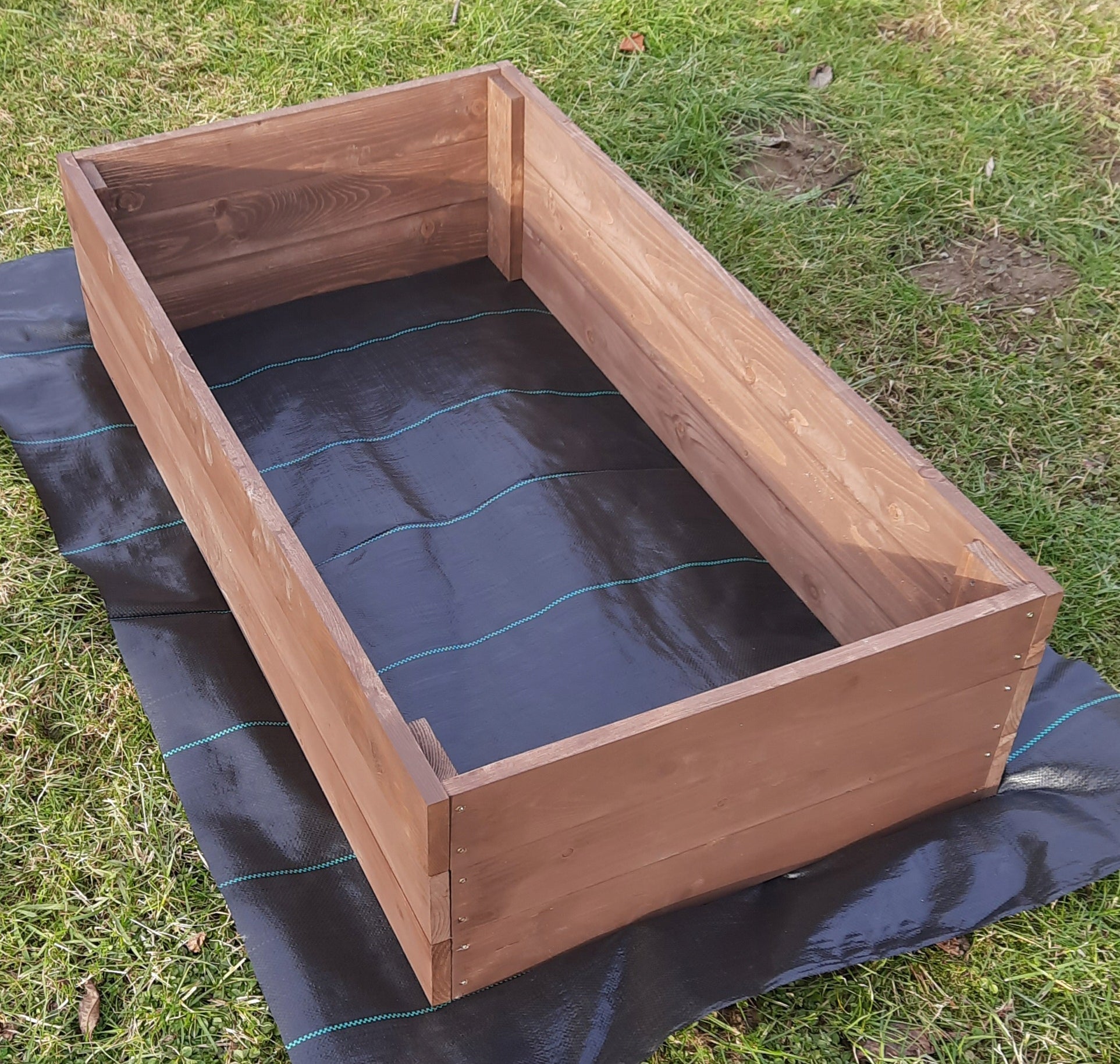 Vegetable box raised beds inspection impregnated 64x120x27cm Manufacturer code W64/120/28/imp