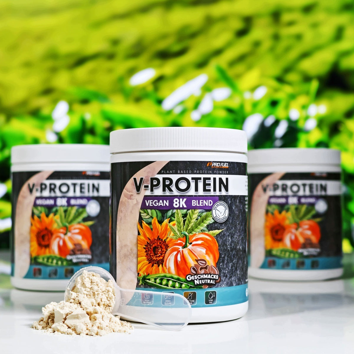 Vegetable protein without taste and sweeteners – 84% proteinProFuel V-Protein 8K 480g Packaging status original