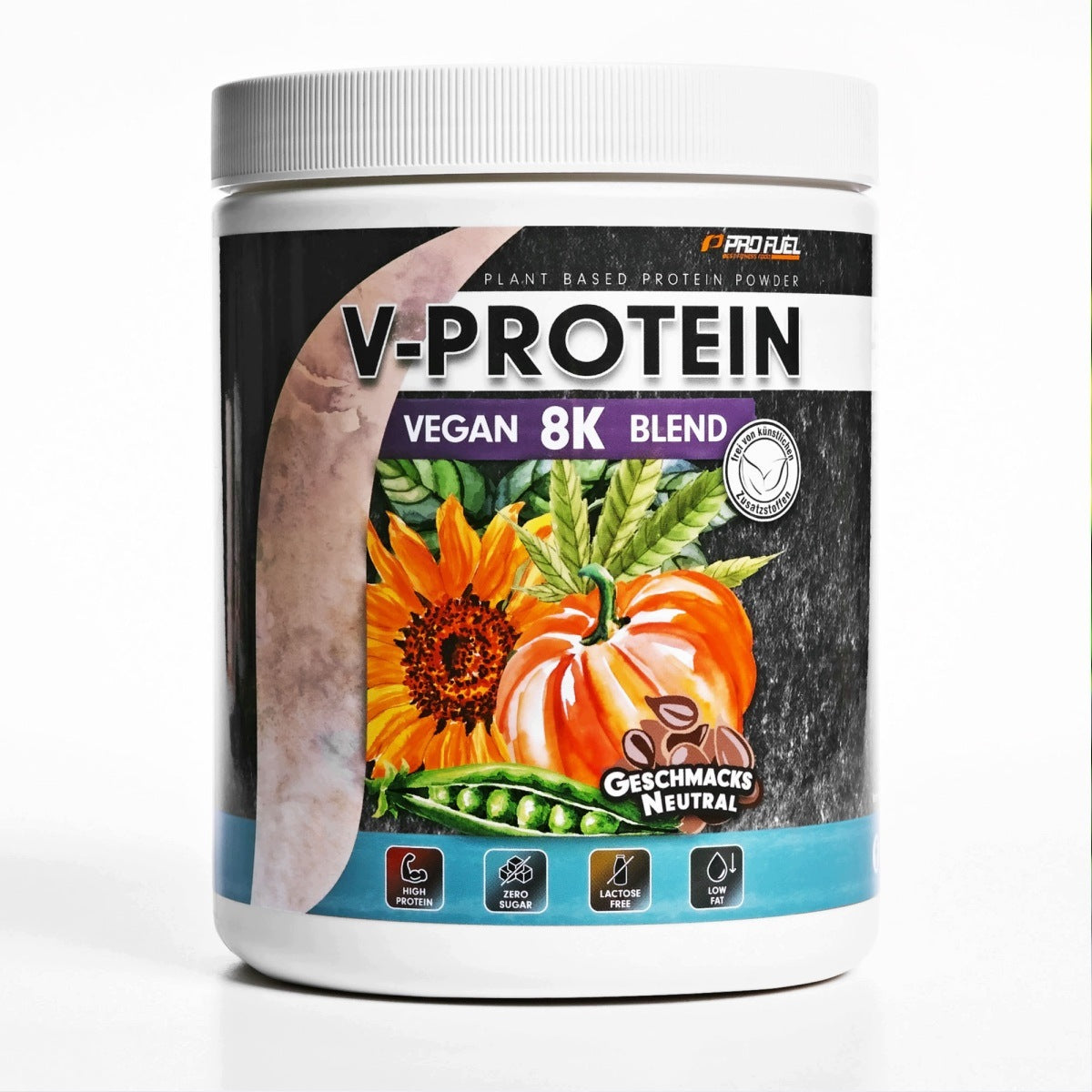 Vegetable protein without taste and sweeteners – 84% proteinProFuel V-Protein 8K 480g