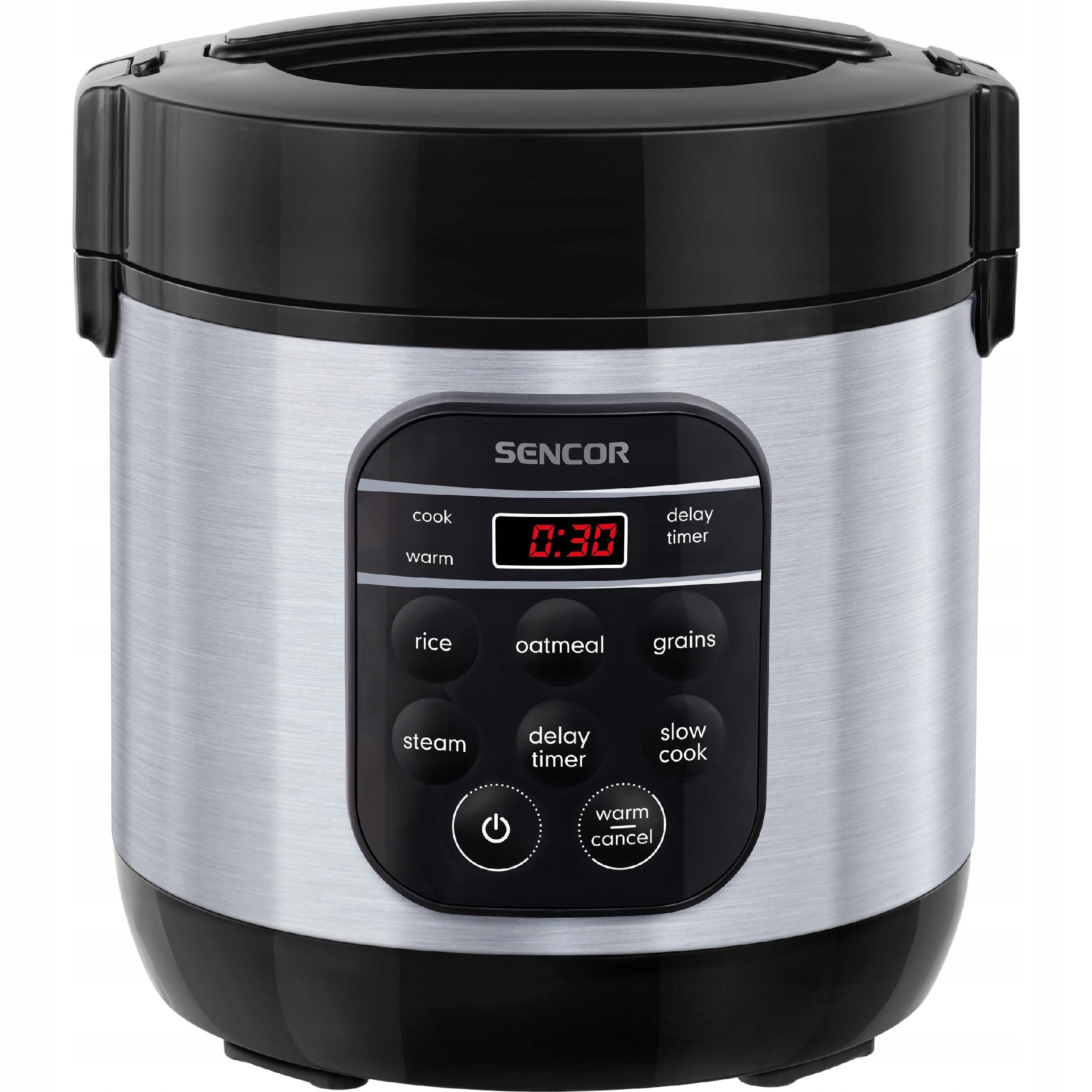 Vegetable rice cooking pot RICE COOKER 0,6L 360W silver Sencor SRM 0650SS