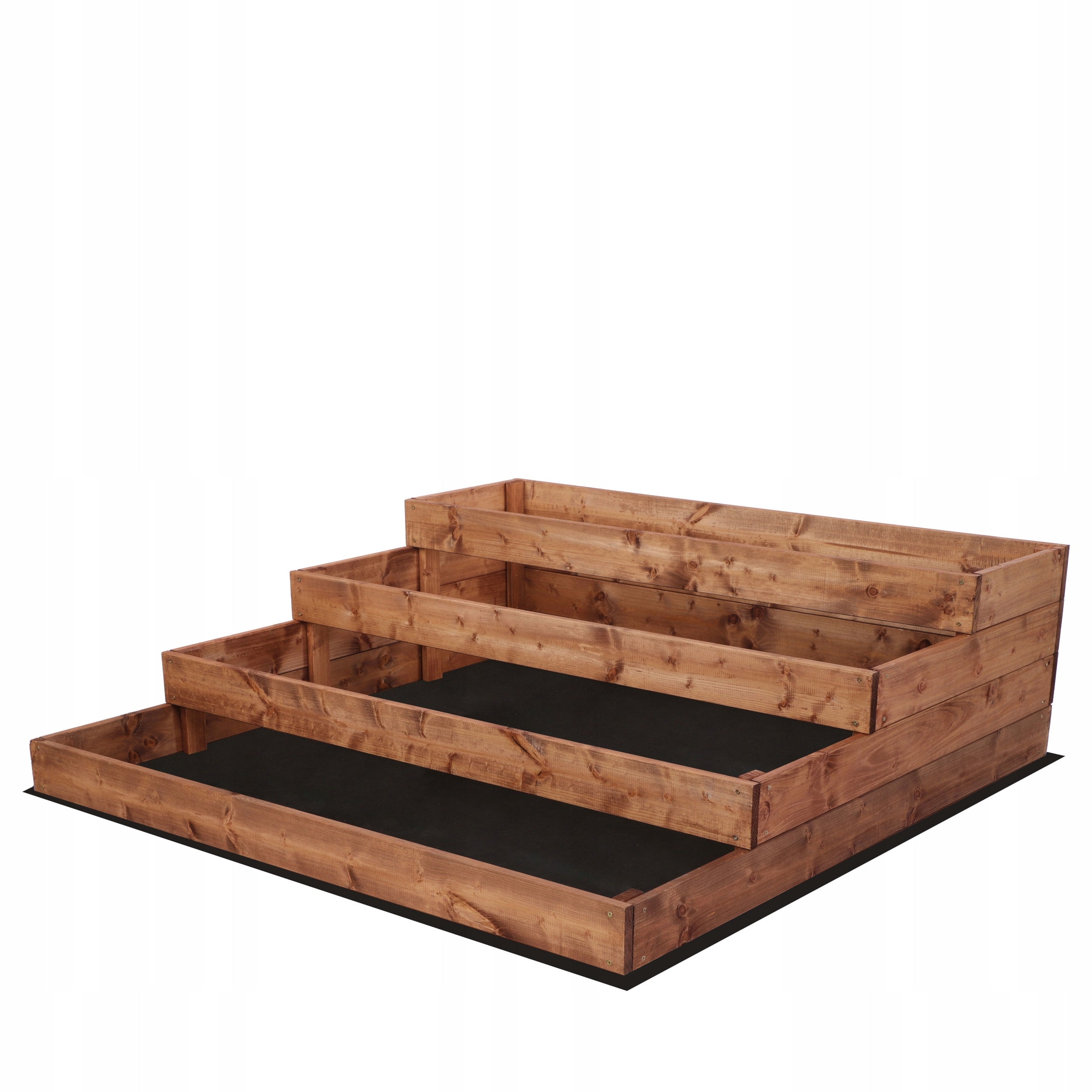 Vegetable wooden box planter cascade bed impregnation 36x120x120 Manufacturer code ZP07_36X117X120_R0K1