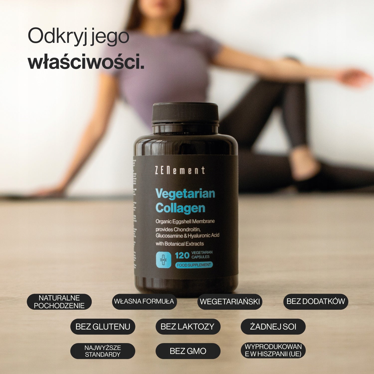 Vegetarian Collagen Organic Eggshell Membrane - 120 Vegetarian Capsules Manufacturer code Z-22VT03E