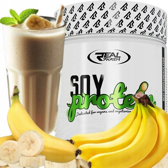 Vegetarian Soy Protein Real Pharm SOY PROTEIN 600g BANANA