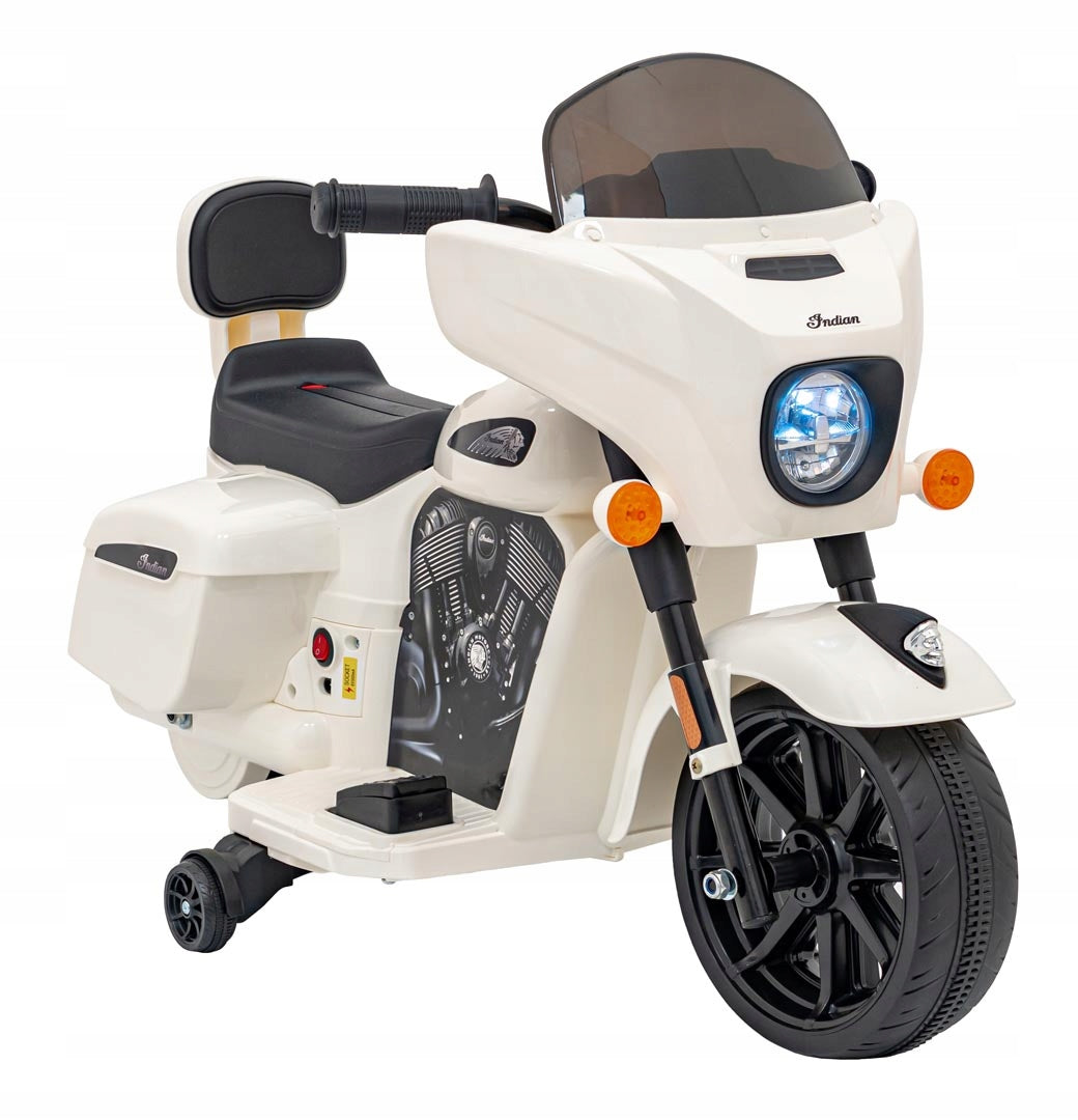 Vehicle Chopper INDIAN White motorcycle for child Ramiz Brand no brand