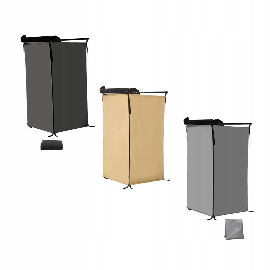Vehicle Side Shower Tent Bathroom Overland Portable Toilet Stall Black Kind not specified