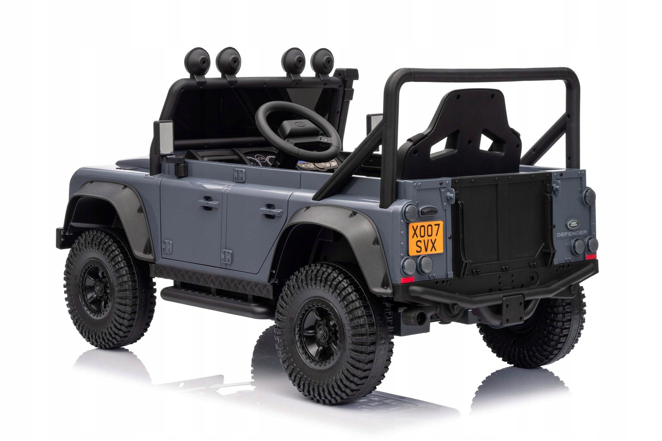 Vehicle electric car for child LAND ROVER DEFENDER 24V 7Ah Color white black red orange gray green