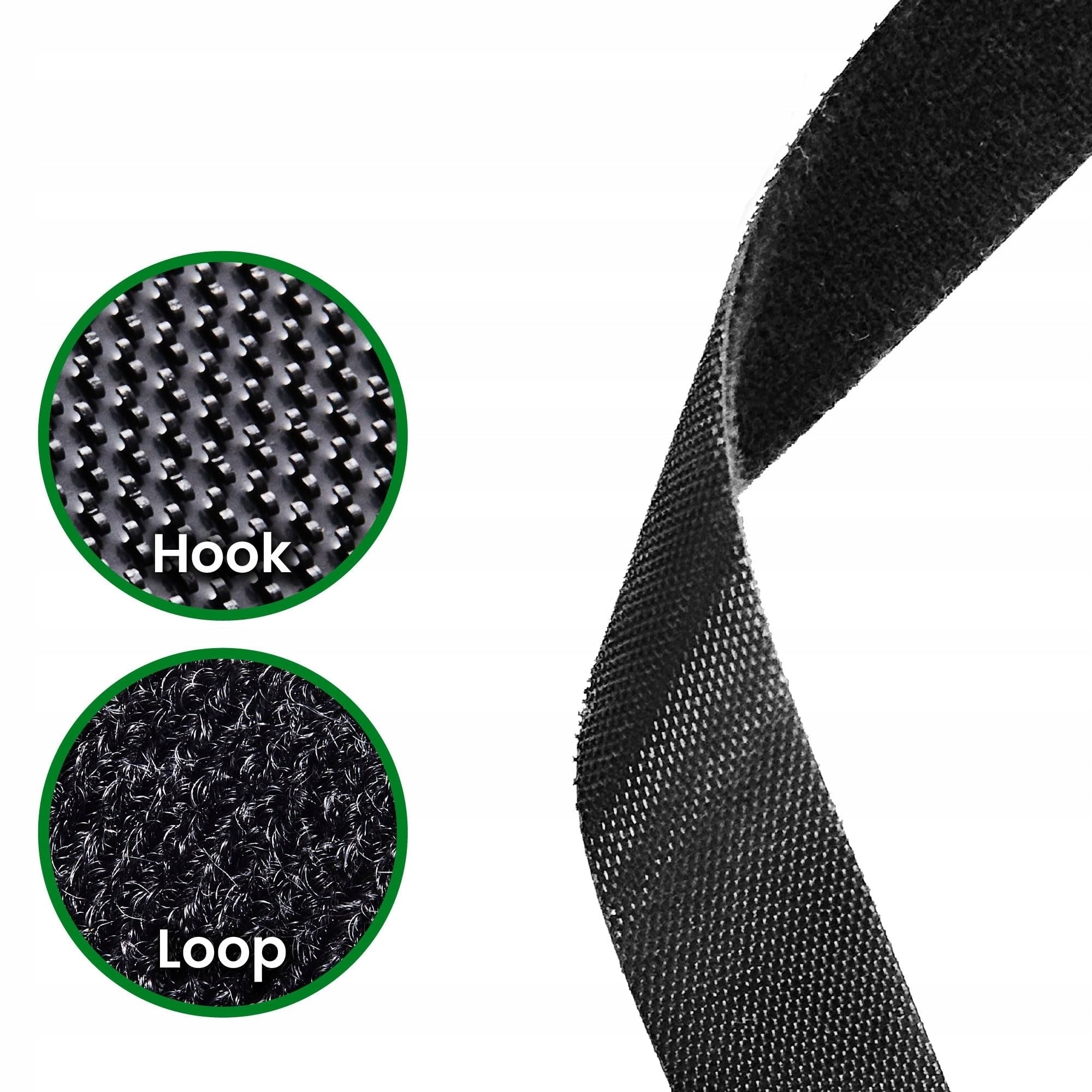 Velcro Tape 1,2 cm x 5 m Strong Band for Cables, Home and Garden Black Manufacturer code Taśma do kabli