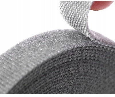 Velcro Tape 1,2 cm x 5 m Strong Band for Cables, Home and Garden GREY Brand no brand