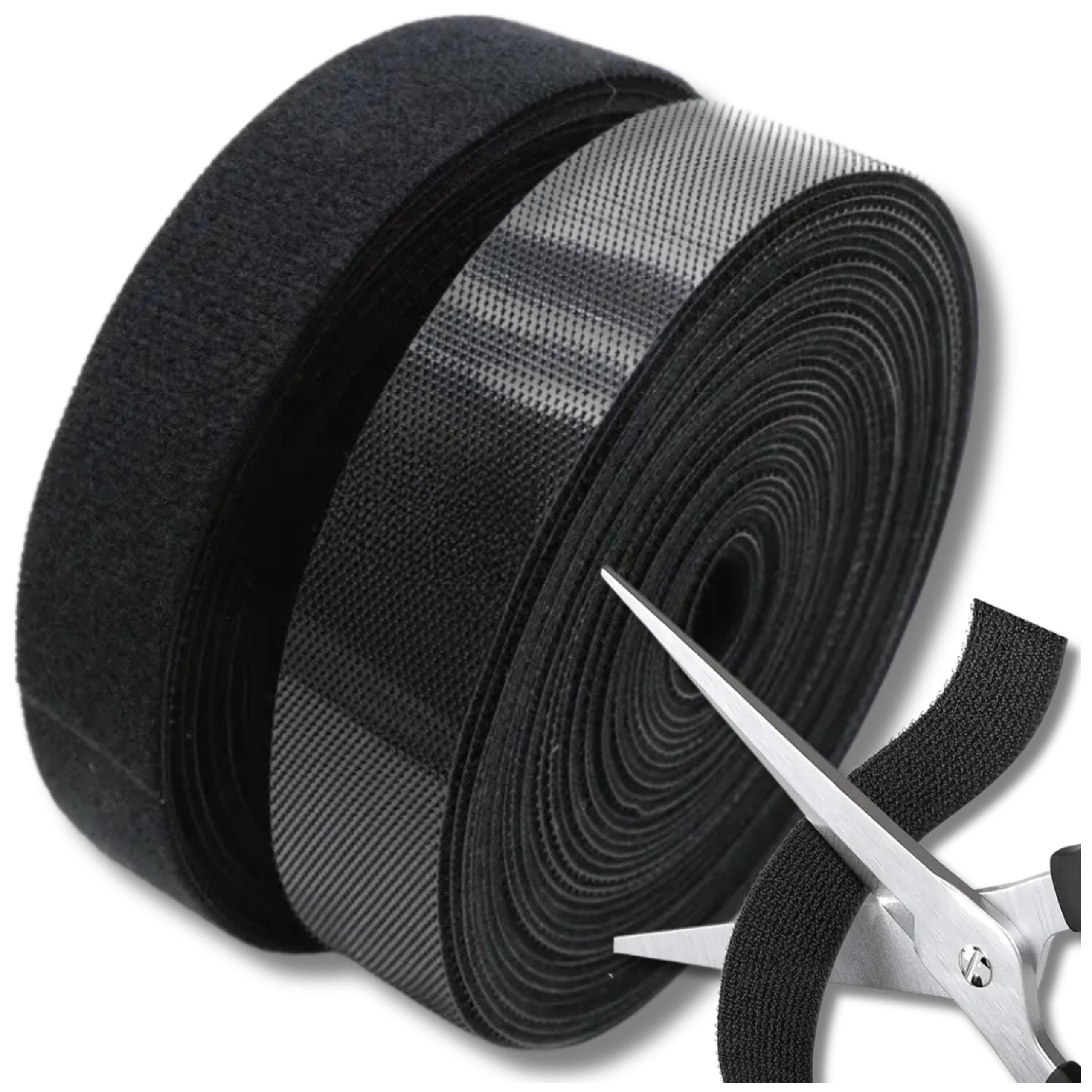 Velcro Tape Velcro Cable Organizer Cable Band Adjustable 10m Black Packaging status original