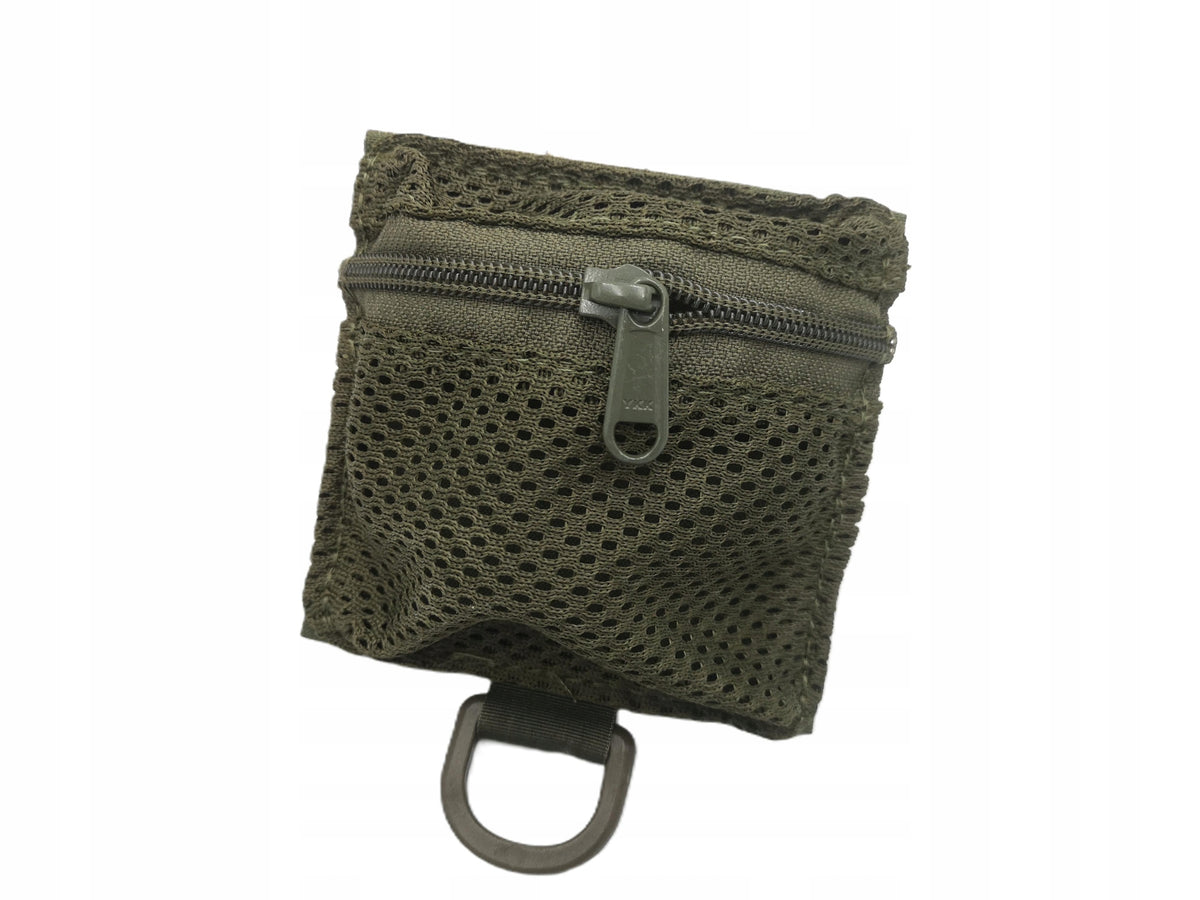 Velcro Zipper Pocket, Velcro Organizer 10X10X1 Ranger Green
