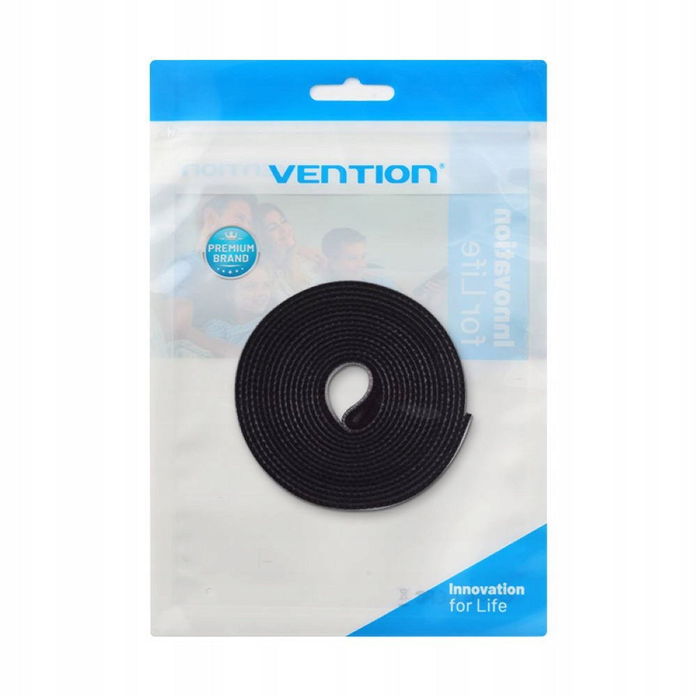 Velcro band cable organizer Vention 3m black Manufacturer code KAABI