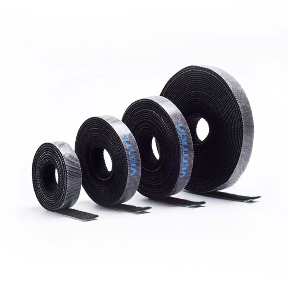 Velcro band cable organizer Vention 3m black Packaging status original
