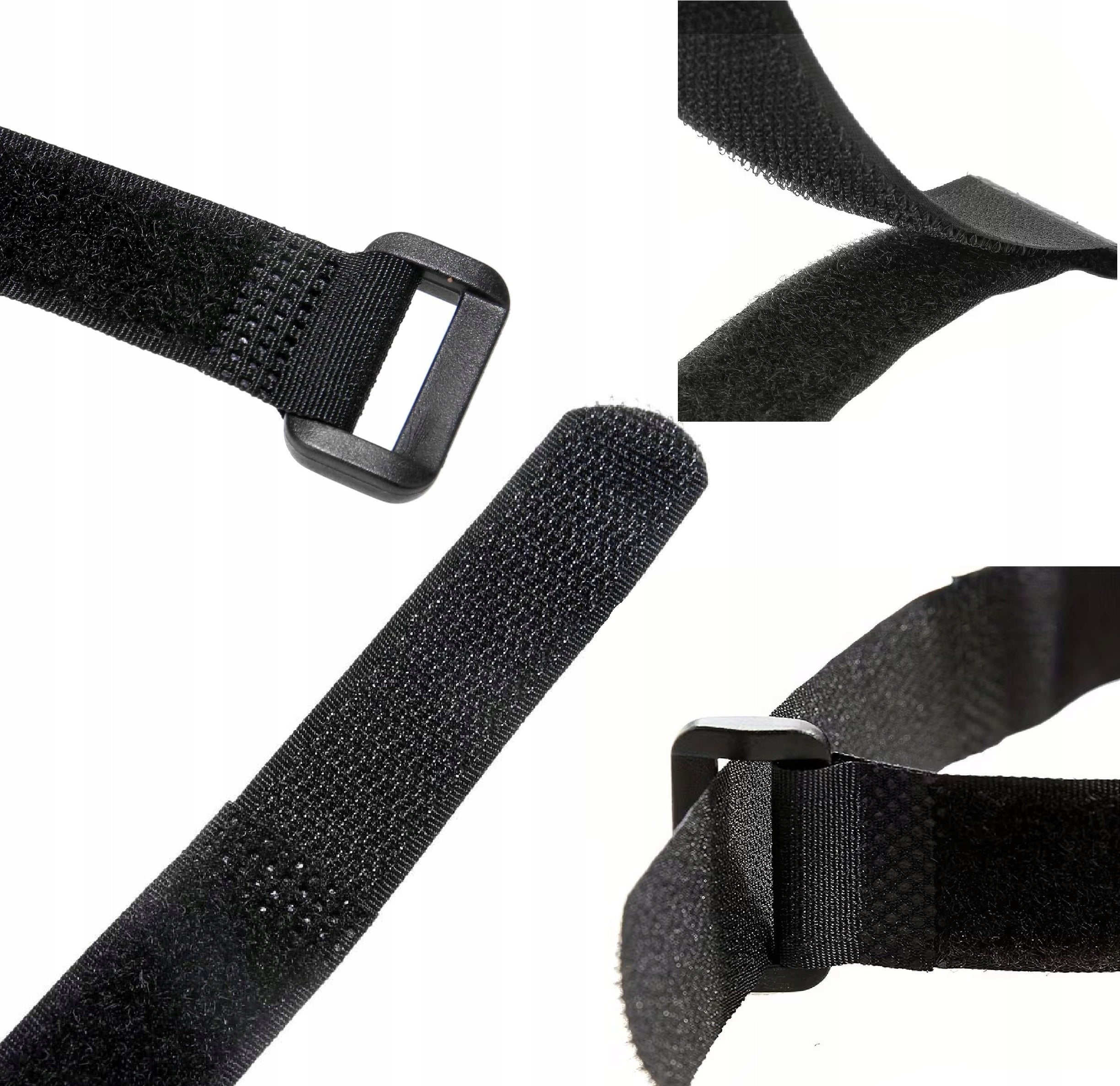 Velcro bands for cables – organizer 20 cm x 2 cm Set of 10 black Product weight with unit packaging 0.1 kg