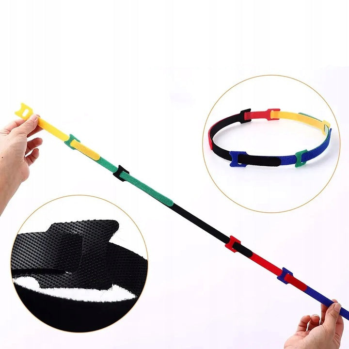 Velcro clamps for cable organization 6pcs 12 x 150 mm mix of colours Brand DPM