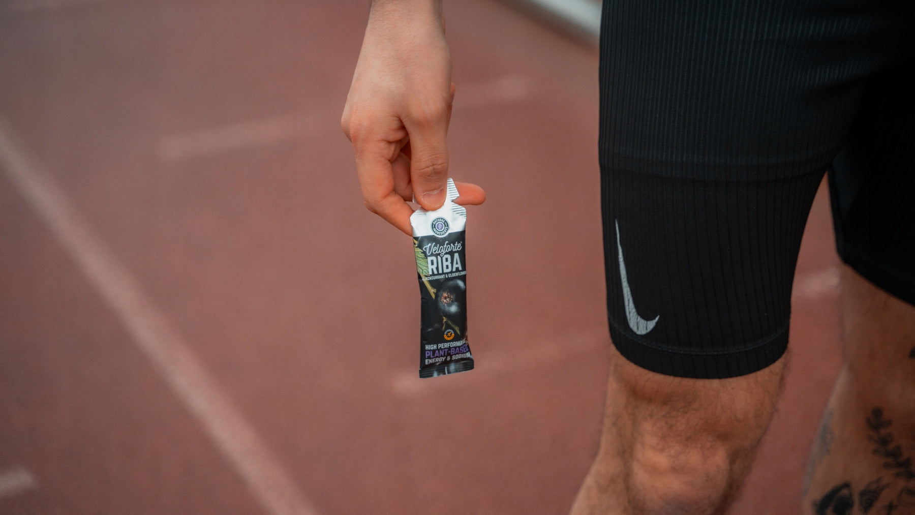 Veloforte Riba Gel 33g energy gel with blackcurrant and lilac flower Packaging status original