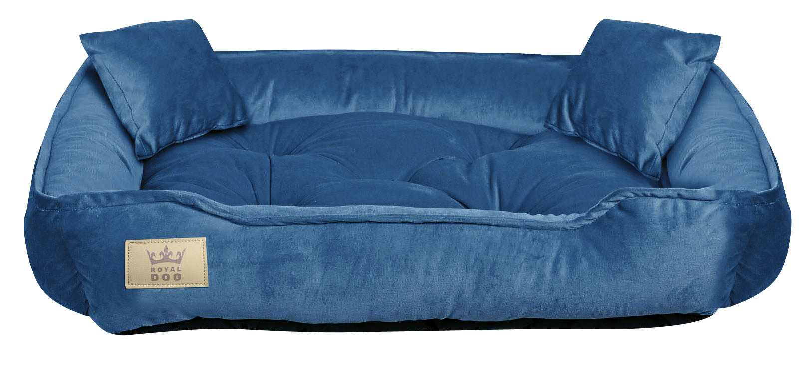 Velour Bed for Cat Dog Bedding Couch Playpen 100x75 cm Blue Brand no brand