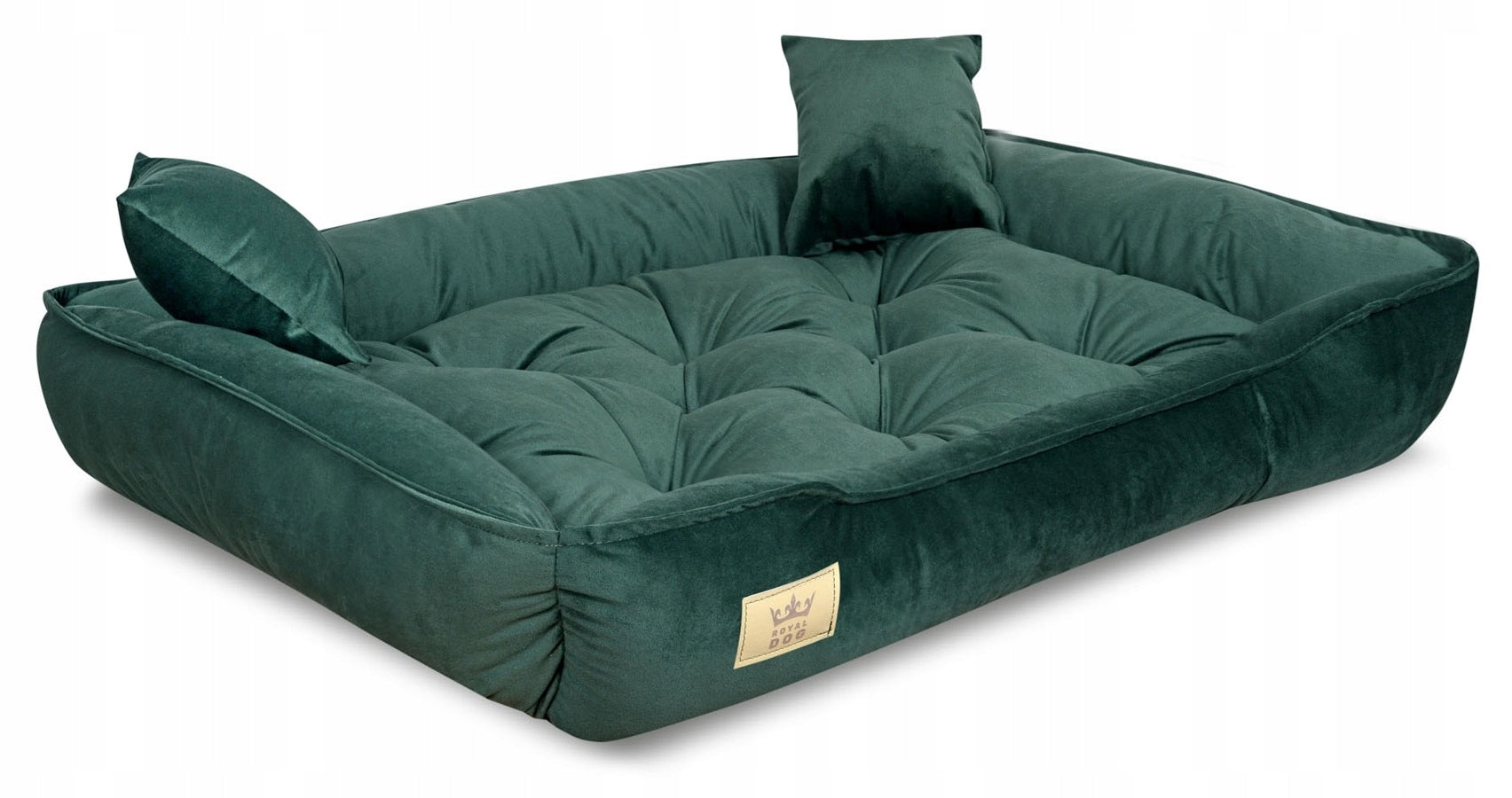 Velour Bed for Cat Dog Bedding Couch Playpen 100x75 cm Green EAN (GTIN) 5906501508463