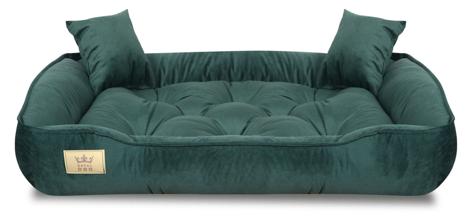 Velour Bed for Cat Dog Bedding Couch Playpen 100x75 cm Green Manufacturer code WEL100/75ZIE