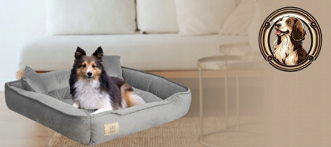 Velour Bed for Cat Dog Bedding Couch Playpen 100x75 cm Grey EAN (GTIN) 5906501508517