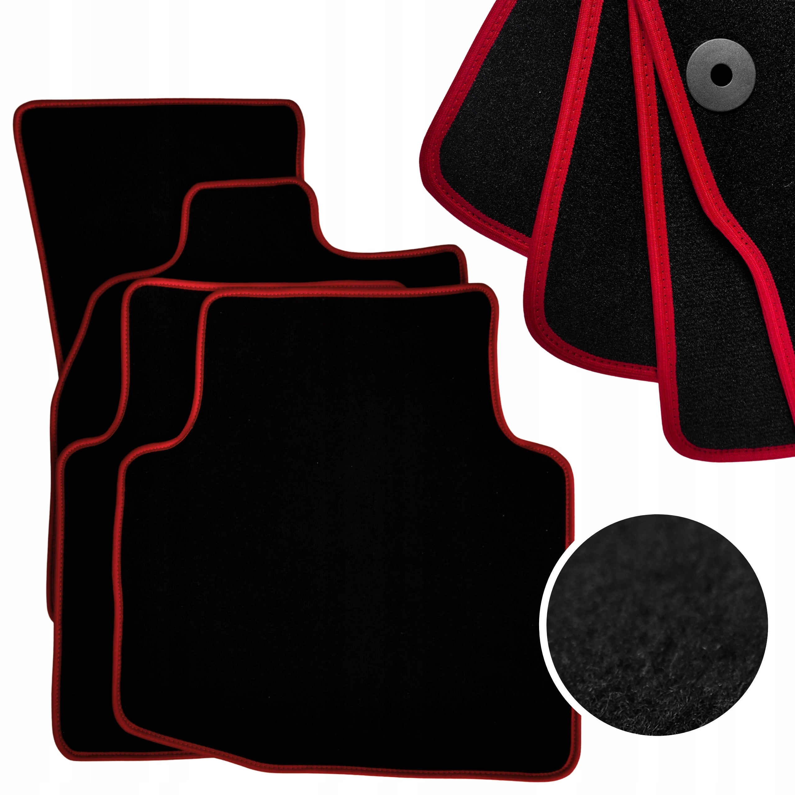 Velour Rugs OPEL Car Wiper Blades Set For Car Red