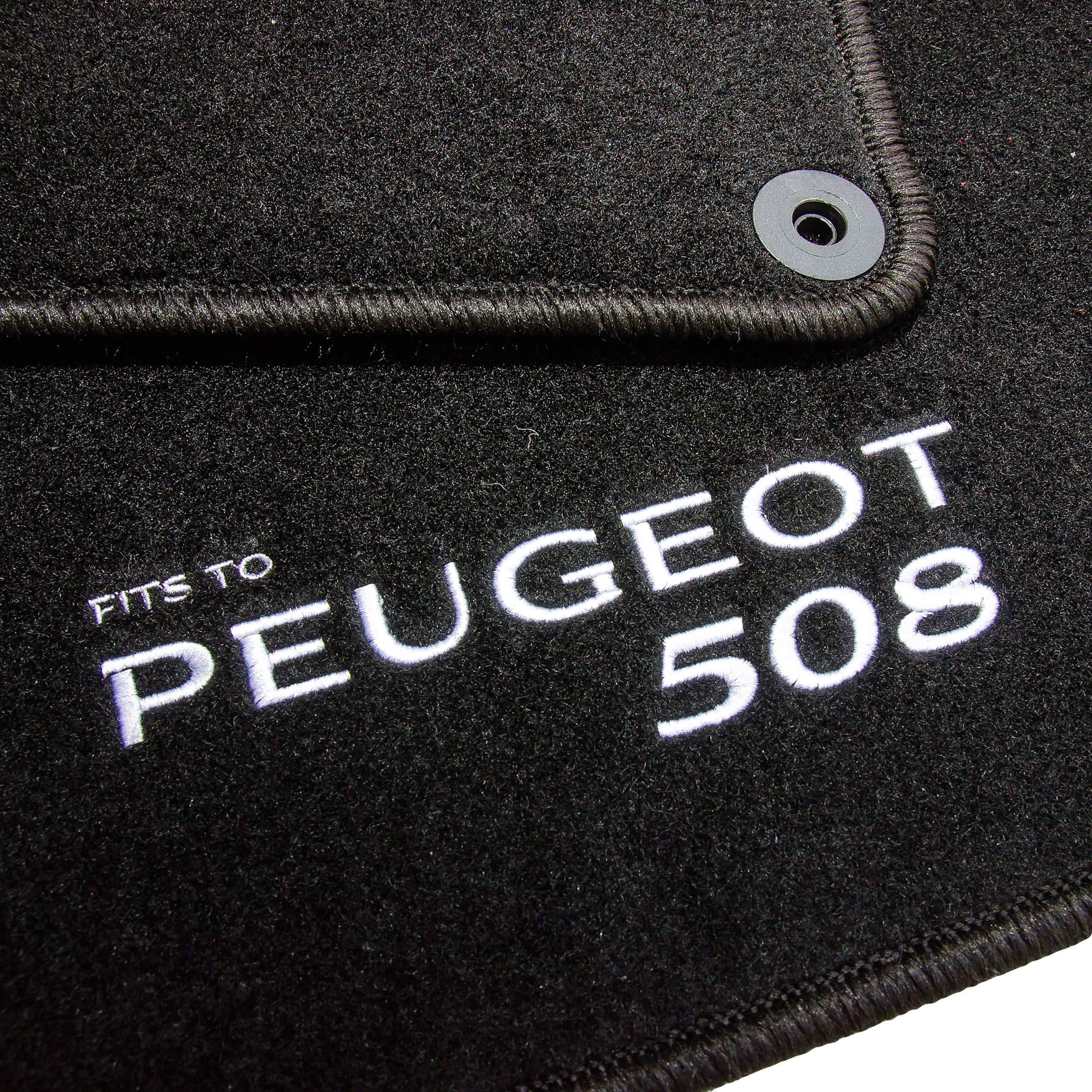 Velour Rugs for Peugeot 508 2010-2018 EMBROIDERY Manufacturer Alka