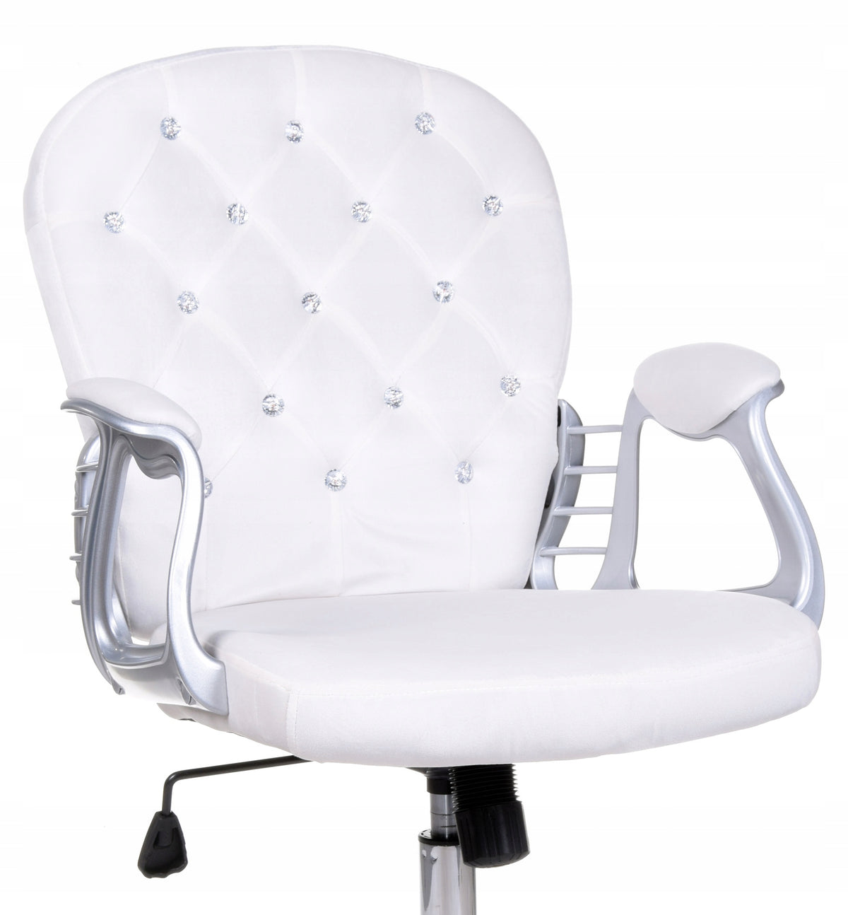Velour office chair WHITE GIOSEDIO crystals Brand no brand