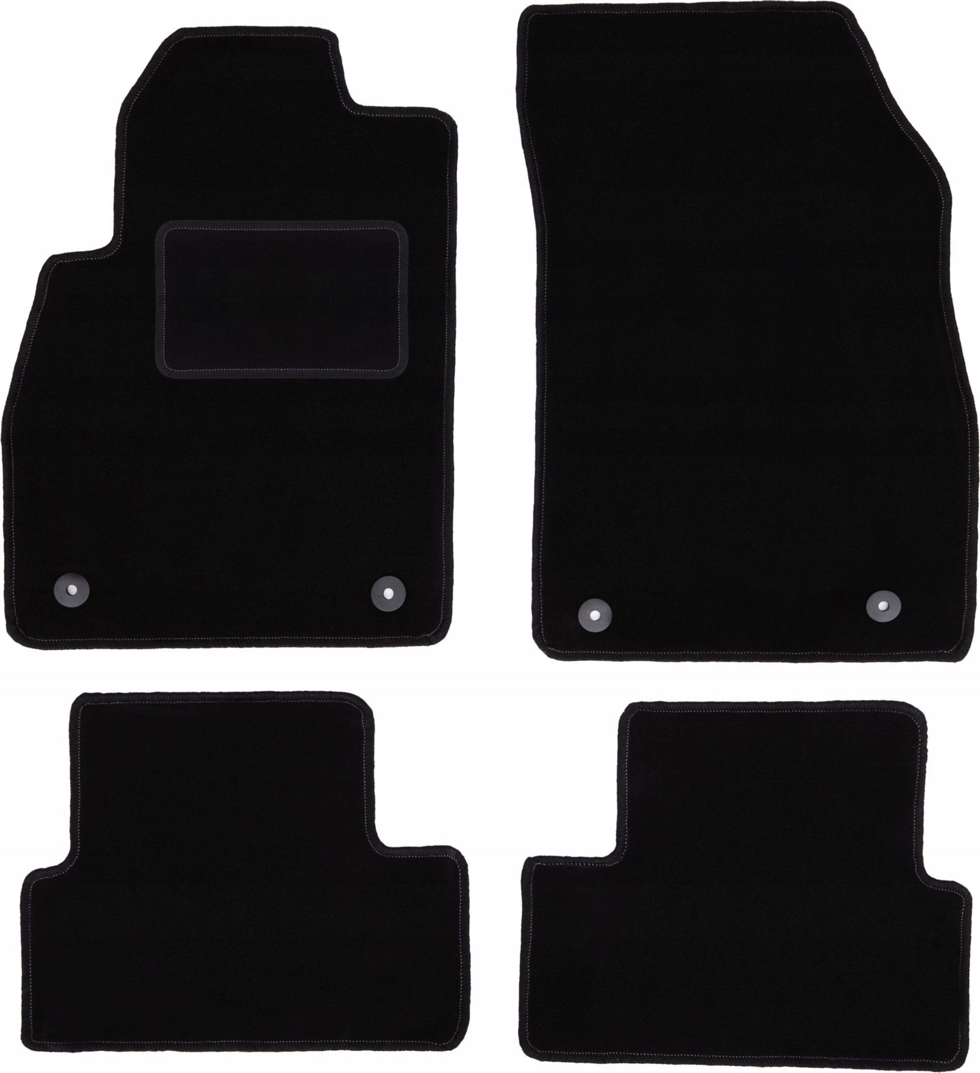 Velour rugs for: Opel Astra J / IV from 2010 to 2015 black