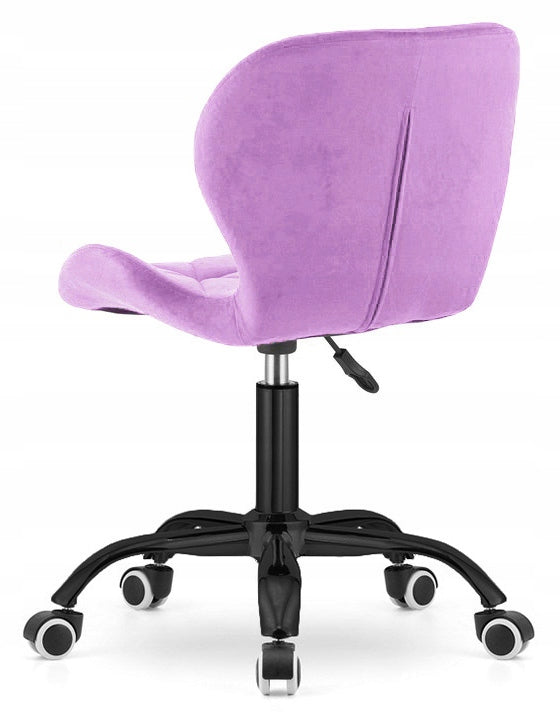 Velour swivel chair for desk dressing table studio purple Manufacturer code 5906361487083