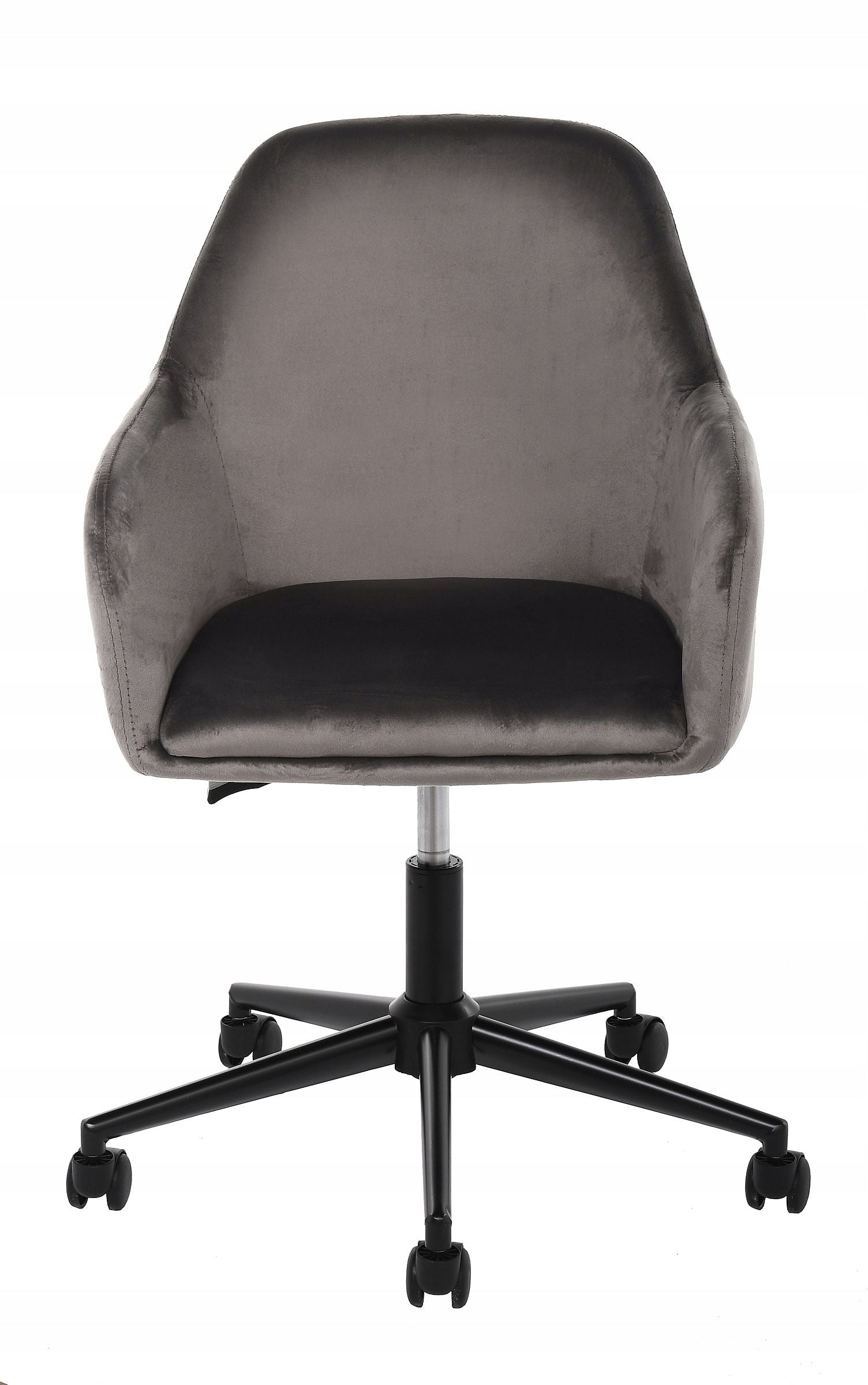 Velvet swivel chair grey elegant comfortable for office and home Brand Ote