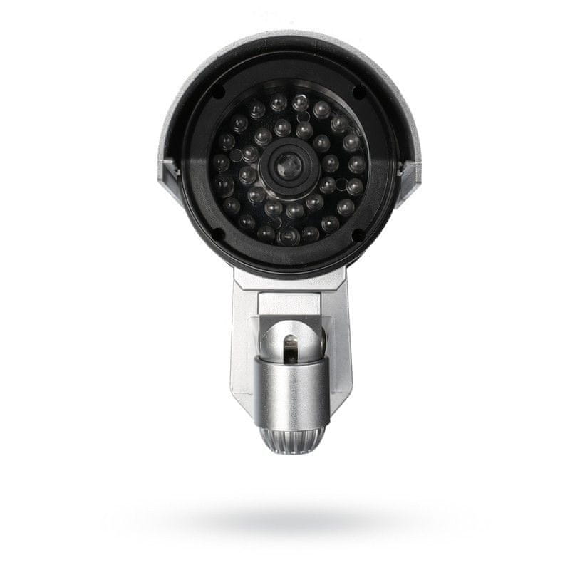 Venkovní atrapa bezpečnostní kamery Dummy3 s blikající LED Color silver
